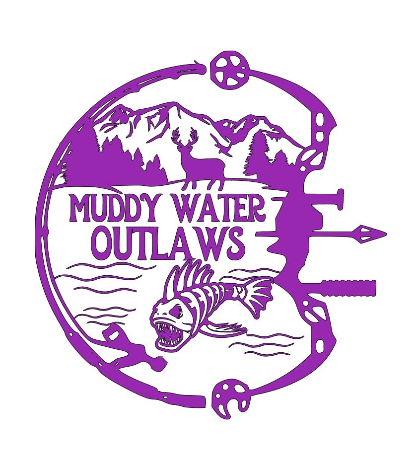 Sticker Muddy Water Outlaws origonal